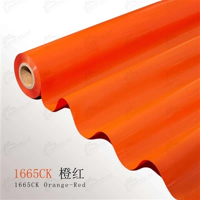 1665C Lámina para estampado de pigmento PANTONE naranja-rojo